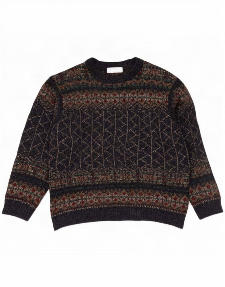 Marks & Spencer Mens Boat Neck Jumper Sweater Medium Multicoloured