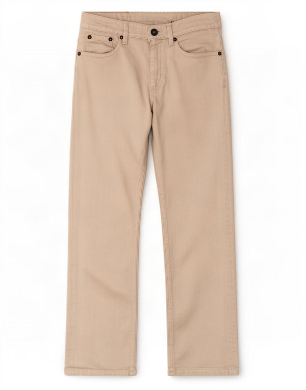 Levi's Boys Loose Fit Casual Trousers 7-8 Years W24 L24 White Cotton