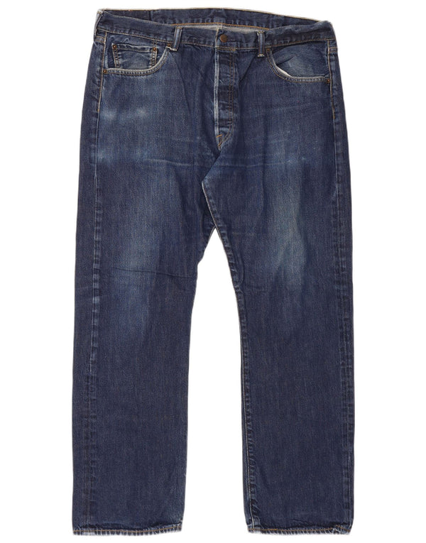 Levi's Mens 501 Straight Jeans W40 L32 Navy Blue