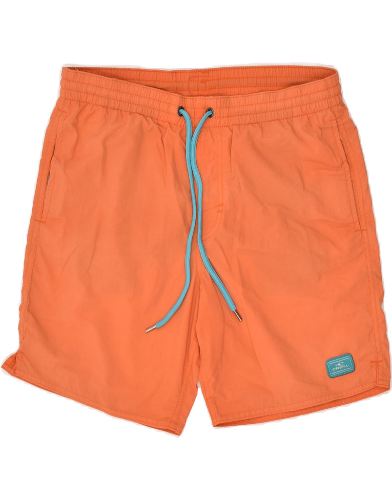 O'NEILL Mens Graphic Sport Shorts Small Orange | Vintage O'Neill | Thrift | Second-Hand O'Neill | Used Clothing | Messina Hembry 