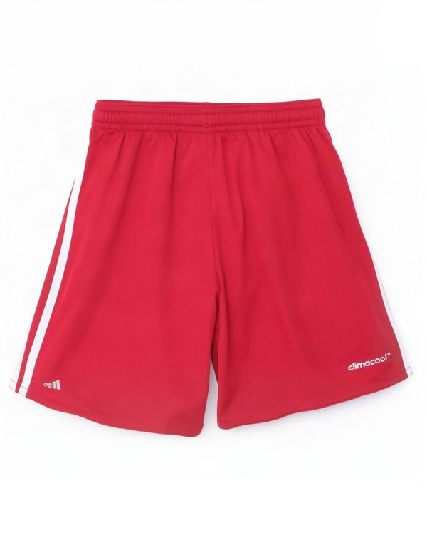 Adidas Boys FC Bayern Munchen Sport Shorts 9-10 Years Red Polyester