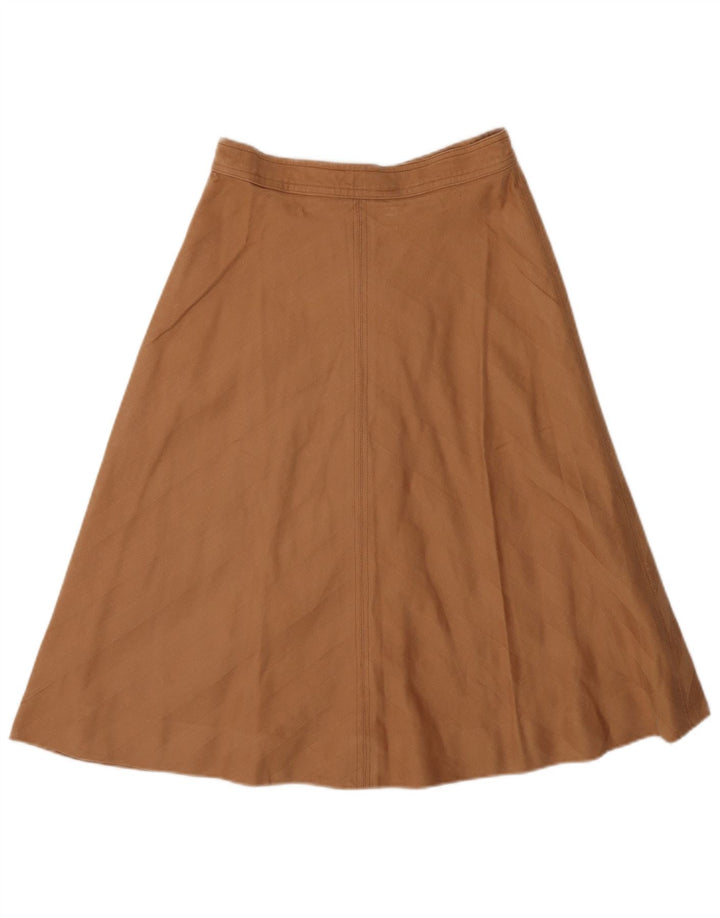 Vintage Womens A-Line Skirt W26 Small Brown