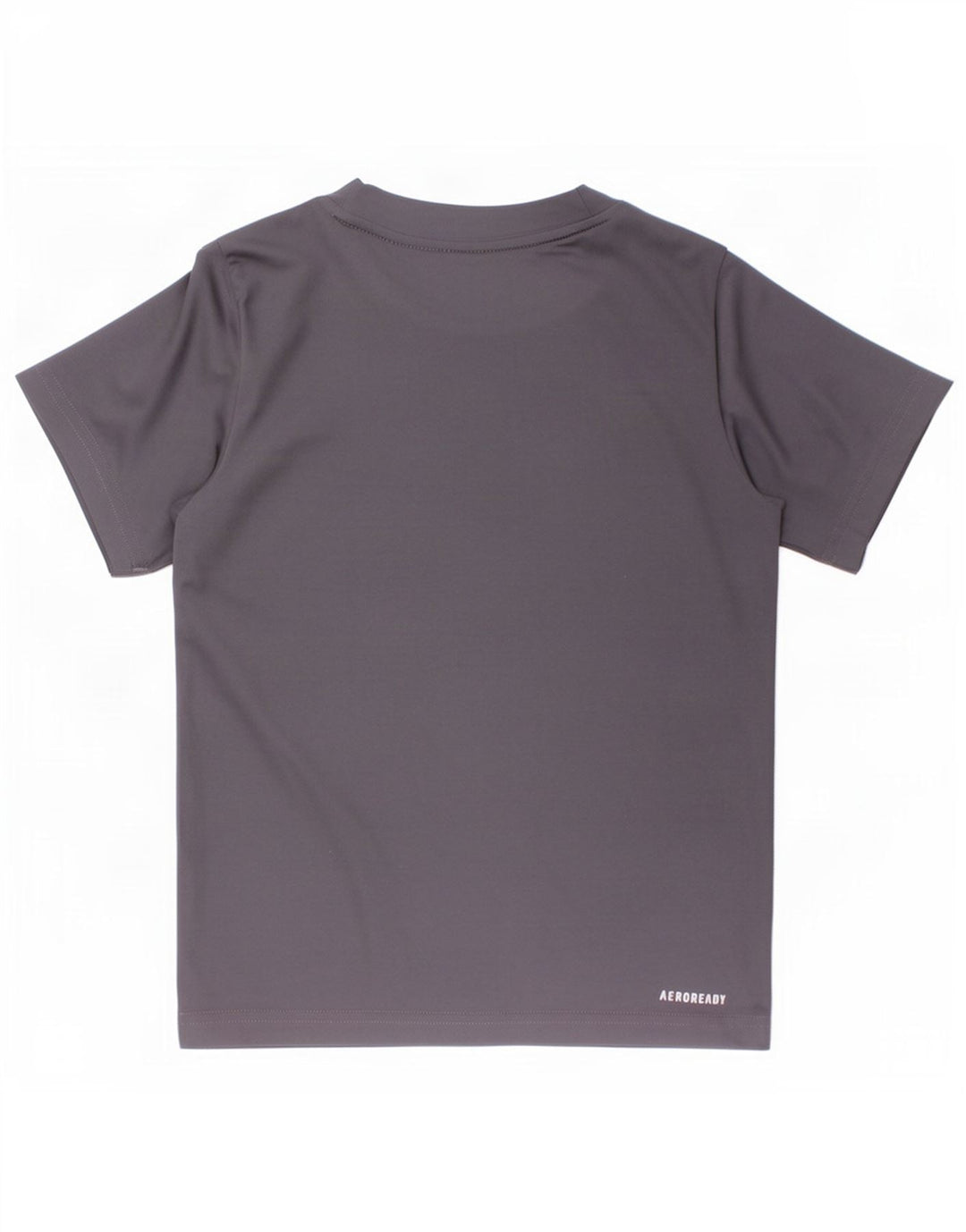 Adidas Boys Aeroready Graphic T-Shirt Top 5-6 Years Grey Polyester