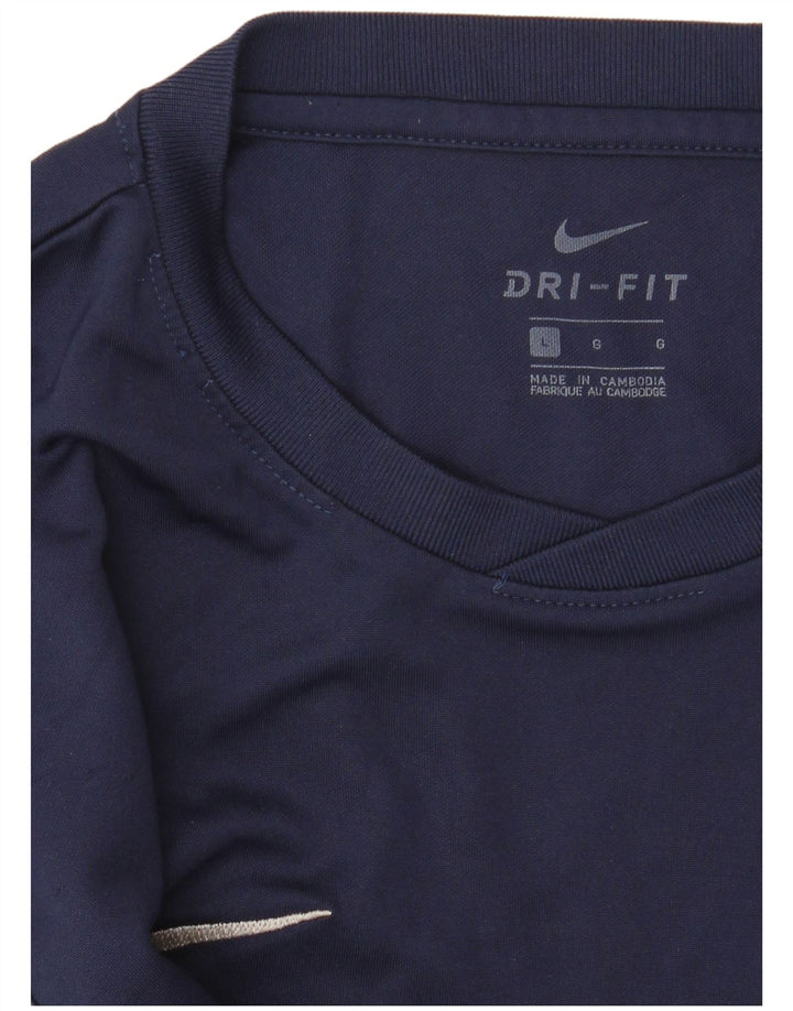 Nike Mens Dri Fit T-Shirt Top Large Navy Blue