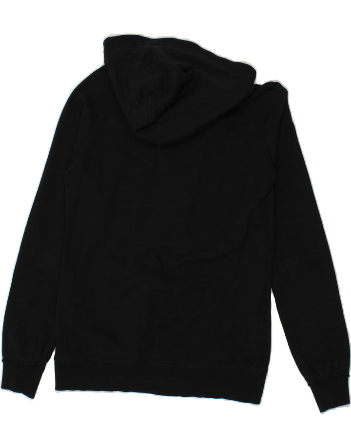 REEBOK Womens Zip Hoodie Sweater UK 12 Medium Black Cotton Vintage Reebok and Second-Hand Reebok from Messina Hembry 