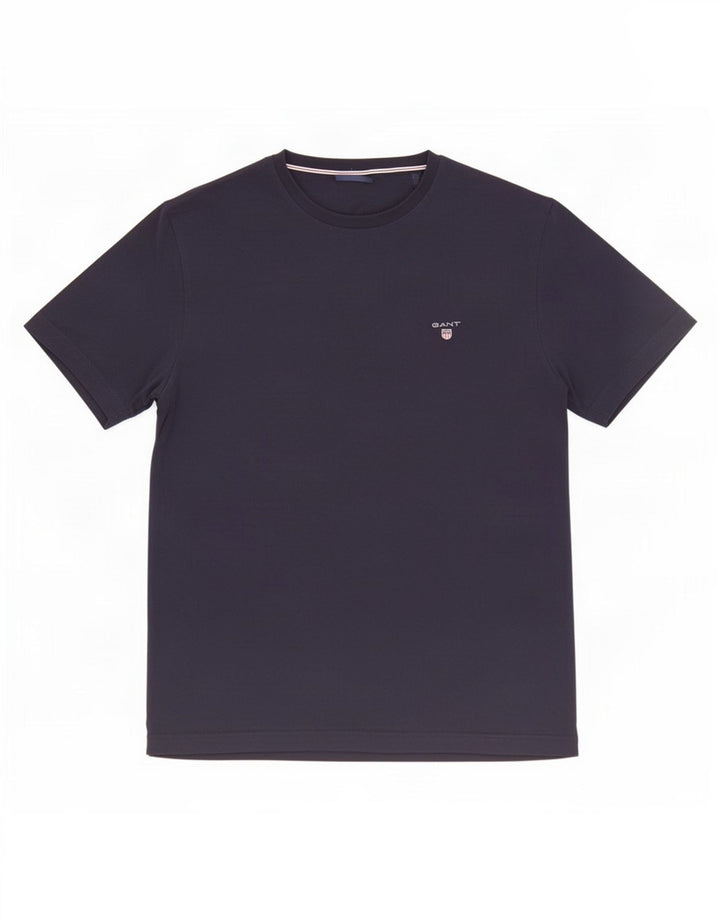Gant Mens T-Shirt Top Medium Navy Blue Cotton