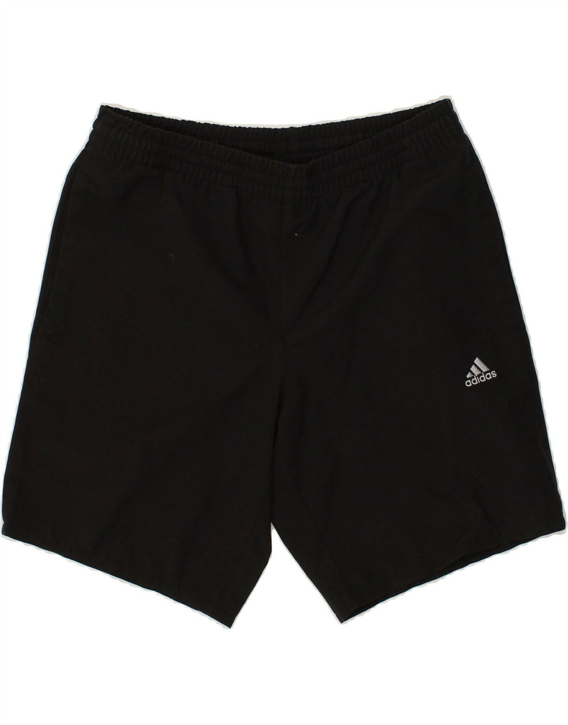 ADIDAS Mens Sport Shorts Small Black Polyester | Vintage Adidas | Thrift | Second-Hand Adidas | Used Clothing | Messina Hembry 