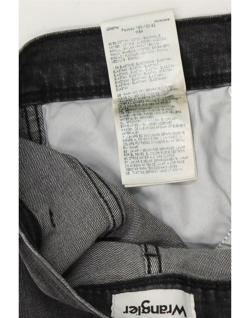 WRANGLER Mens Texas Denim Shorts W33 Medium Grey Cotton Vintage Wrangler and Second-Hand Wrangler from Messina Hembry 