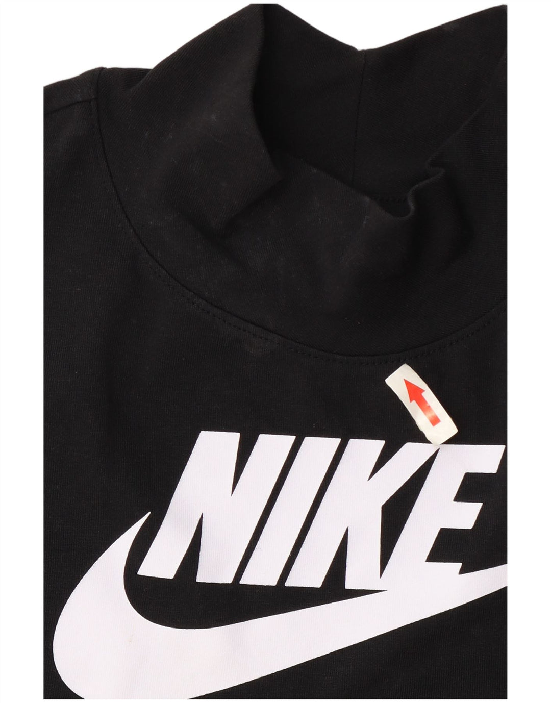 Nike Womens Crop Graphic Vest Top UK 10 Small Black Cotton