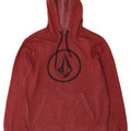 Volcom Mens Graphic Hoodie Jumper Medium Maroon Cotton