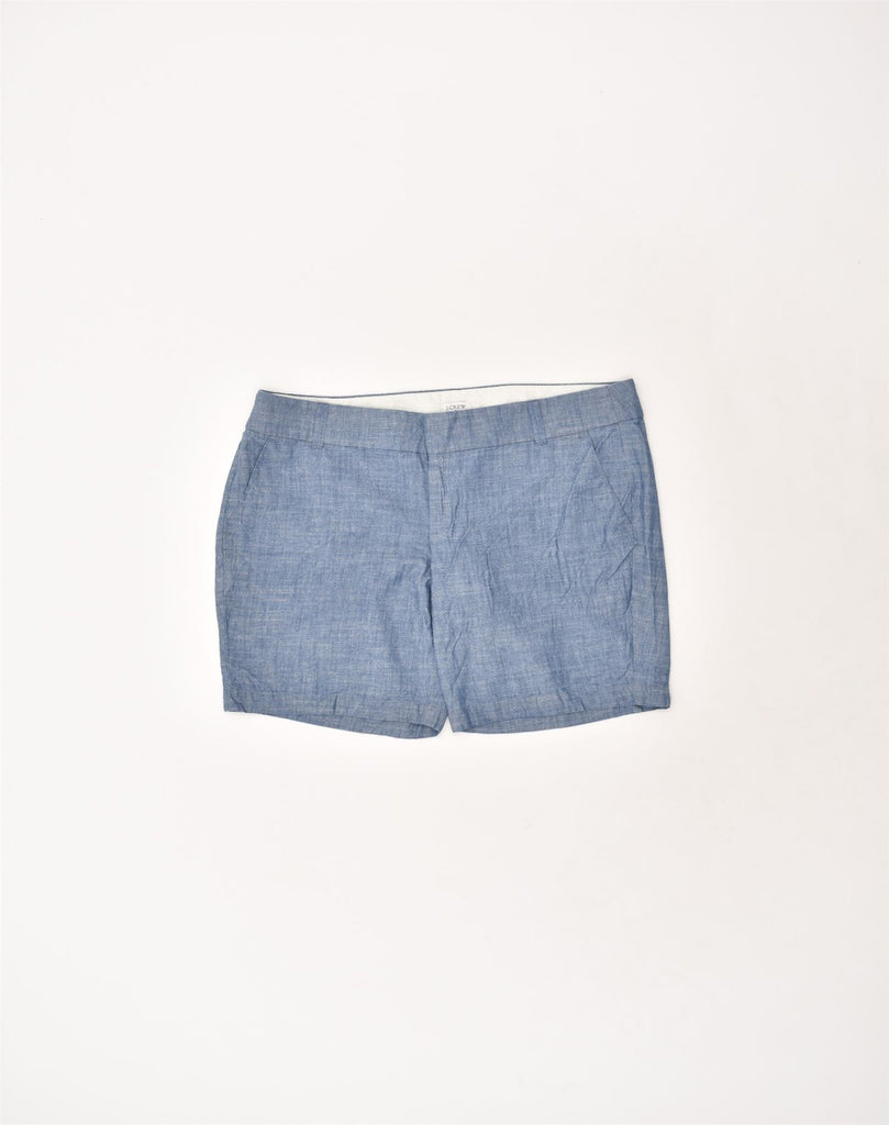 J. CREW Womens Chino Shorts US 14 XL W38  Blue Cotton | Vintage J. Crew | Thrift | Second-Hand J. Crew | Used Clothing | Messina Hembry 