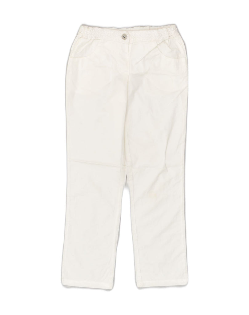 DOLCE & GABBANA Girls Straight Casual Trousers 5-6 Years W22 L20  White | Vintage Dolce & Gabbana | Thrift | Second-Hand Dolce & Gabbana | Used Clothing | Messina Hembry 