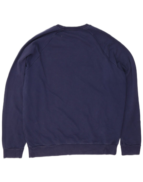 Under Armour Mens Sweatshirt Jumper Large Navy Blue Cotton
