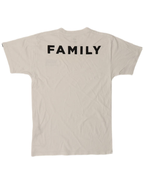 VANS Mens Classic Fit Graphic T-Shirt Top Medium White Cotton