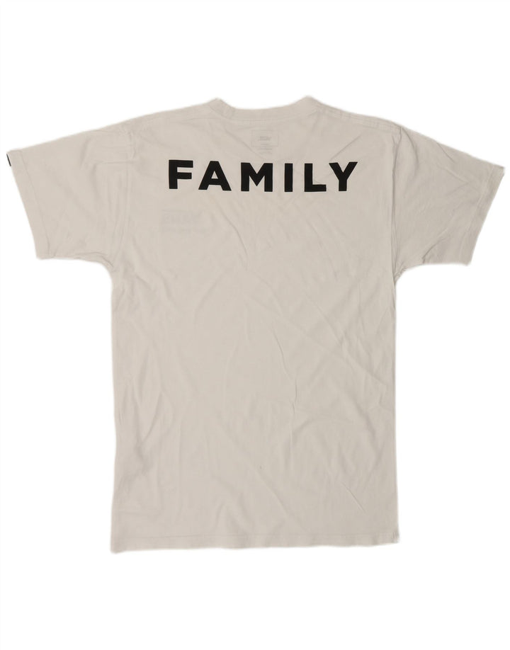 VANS Mens Classic Fit Graphic T-Shirt Top Medium White Cotton