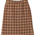 VINTAGE Womens A-Line Skirt W28 Medium  Brown Check Vintage Vintage and Second-Hand Vintage from Messina Hembry 