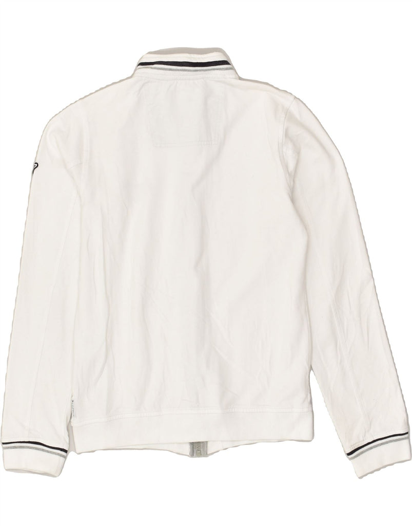 ARMANI Boys Tracksuit Top Jacket 13-14 Years White Cotton | Vintage Armani | Thrift | Second-Hand Armani | Used Clothing | Messina Hembry 