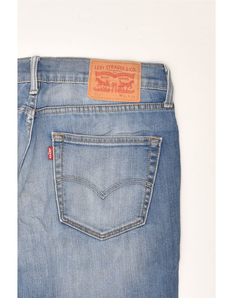 LEVI'S Mens 511 Slim Jeans W31 L27  Blue Cotton | Vintage Levi's | Thrift | Second-Hand Levi's | Used Clothing | Messina Hembry 