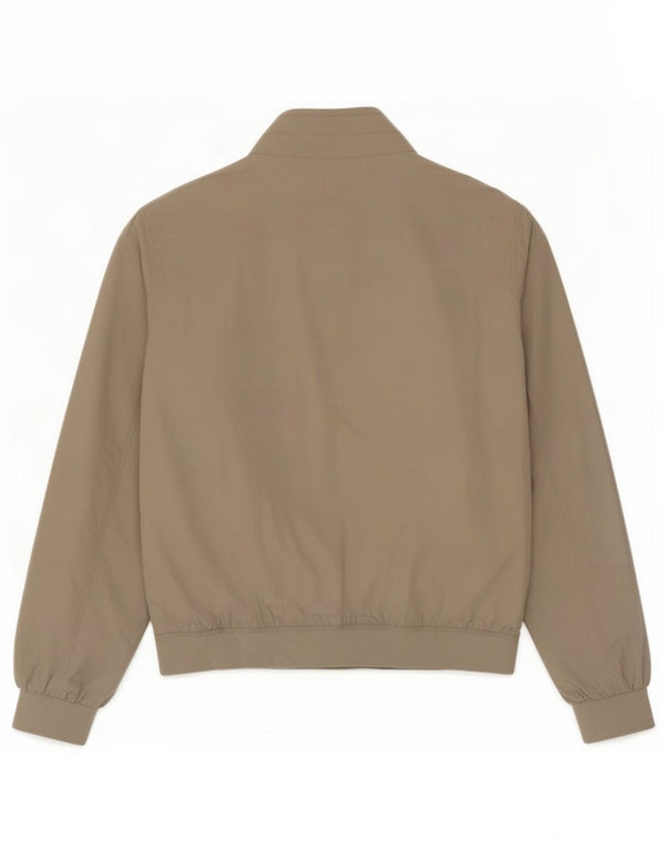 Marks & Spencer Mens Bomber Jacket UK 38 Medium Beige Polyester