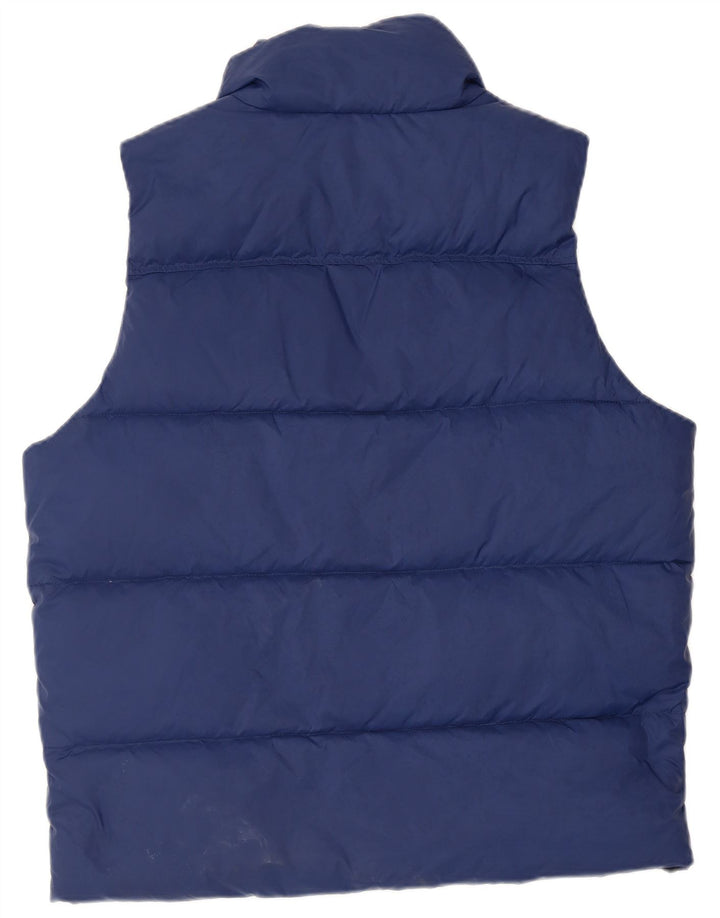 LACOSTE Mens Padded Gilet IT 52 XL Blue Polyamide