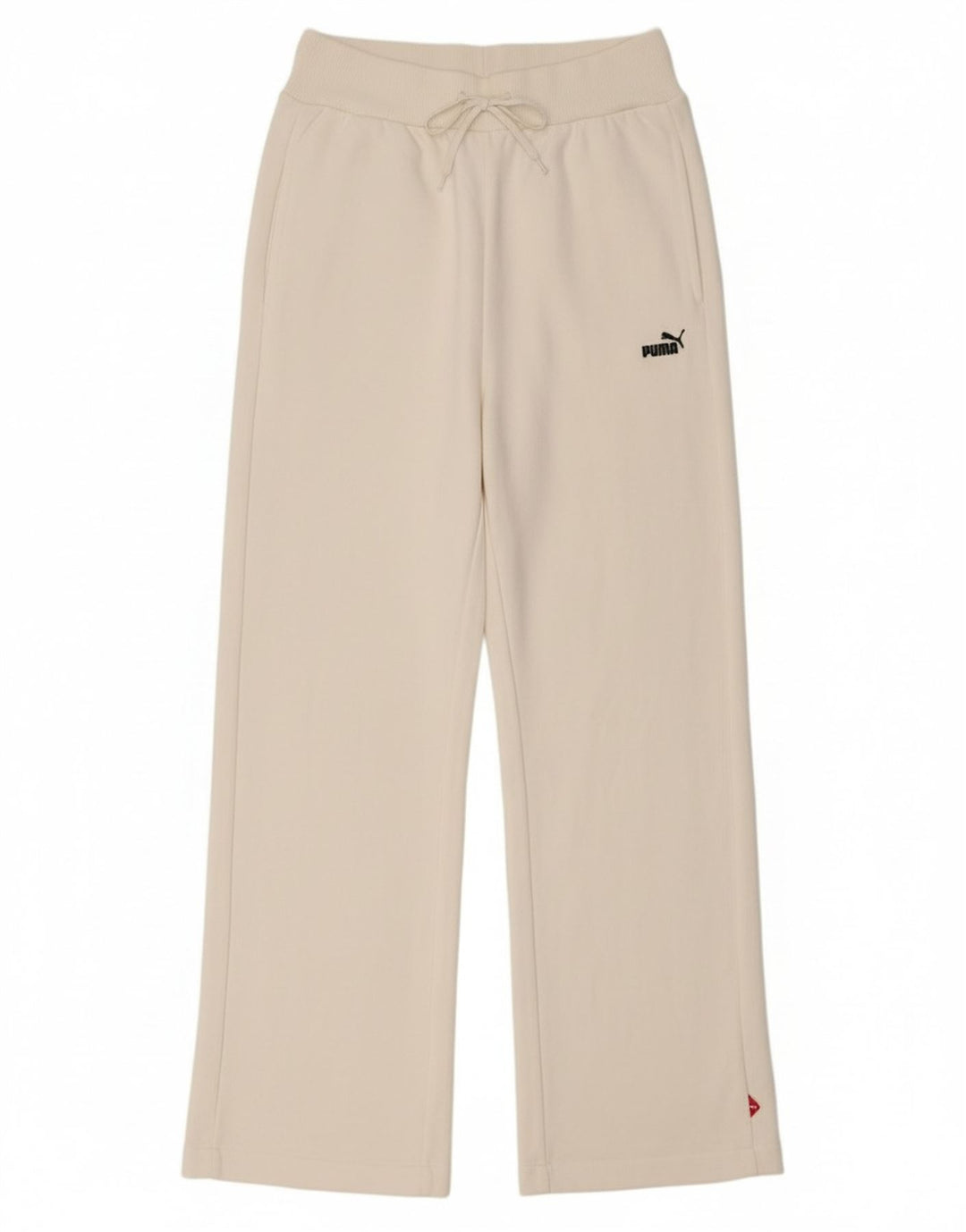Puma Womens Tracksuit Trousers UK 14 Large White Cotton
