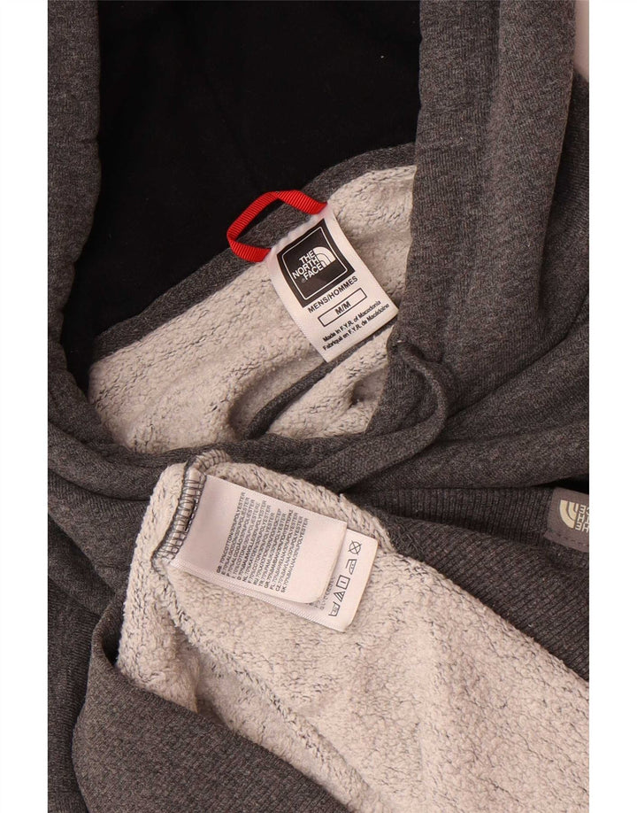 The North Face Mens Graphic Regular Fit Hoodie Jumper Medium Grey Flecked