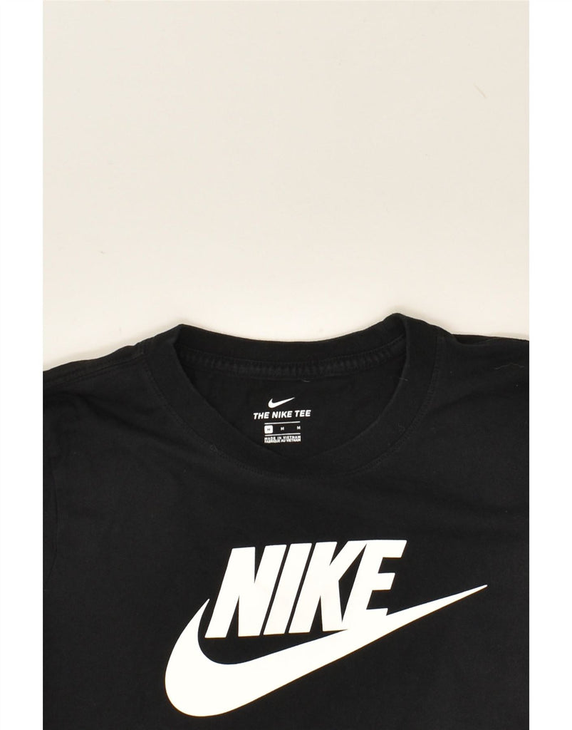 NIKE Womens Graphic T-Shirt Top UK 12 Medium Black Cotton Vintage Nike and Second-Hand Nike from Messina Hembry 