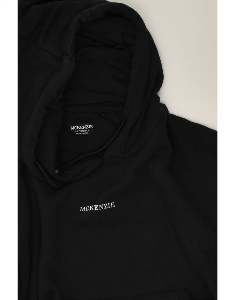 MCKENZIE Womens Hoodie Jumper UK 12 Medium  Black Cotton | Vintage Mckenzie | Thrift | Second-Hand Mckenzie | Used Clothing | Messina Hembry 