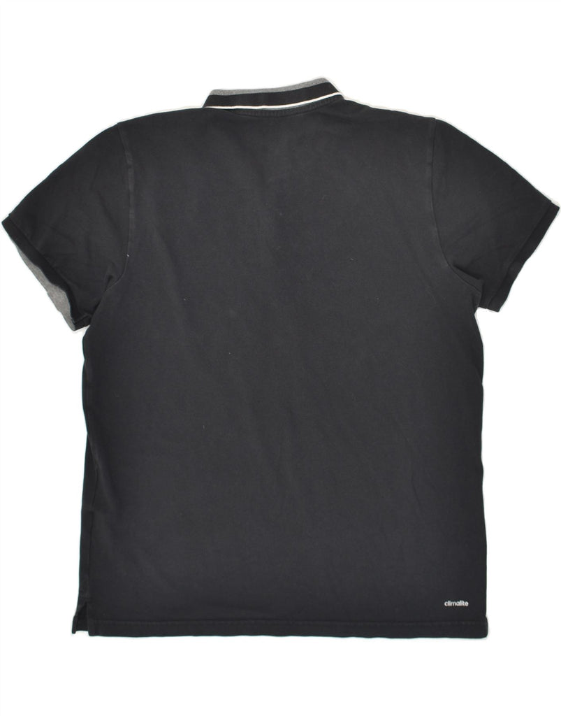 ADIDAS Mens Climalite Polo Shirt XL Black Cotton | Vintage Adidas | Thrift | Second-Hand Adidas | Used Clothing | Messina Hembry 