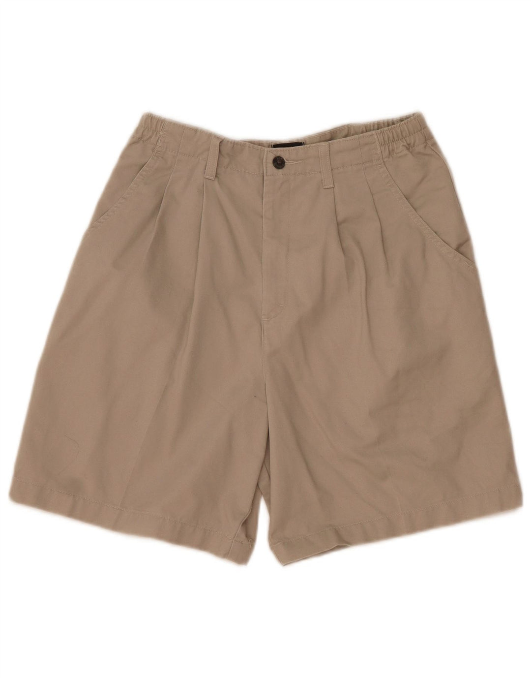 Lee Womens Casual Shorts US10 W28 Beige Cotton