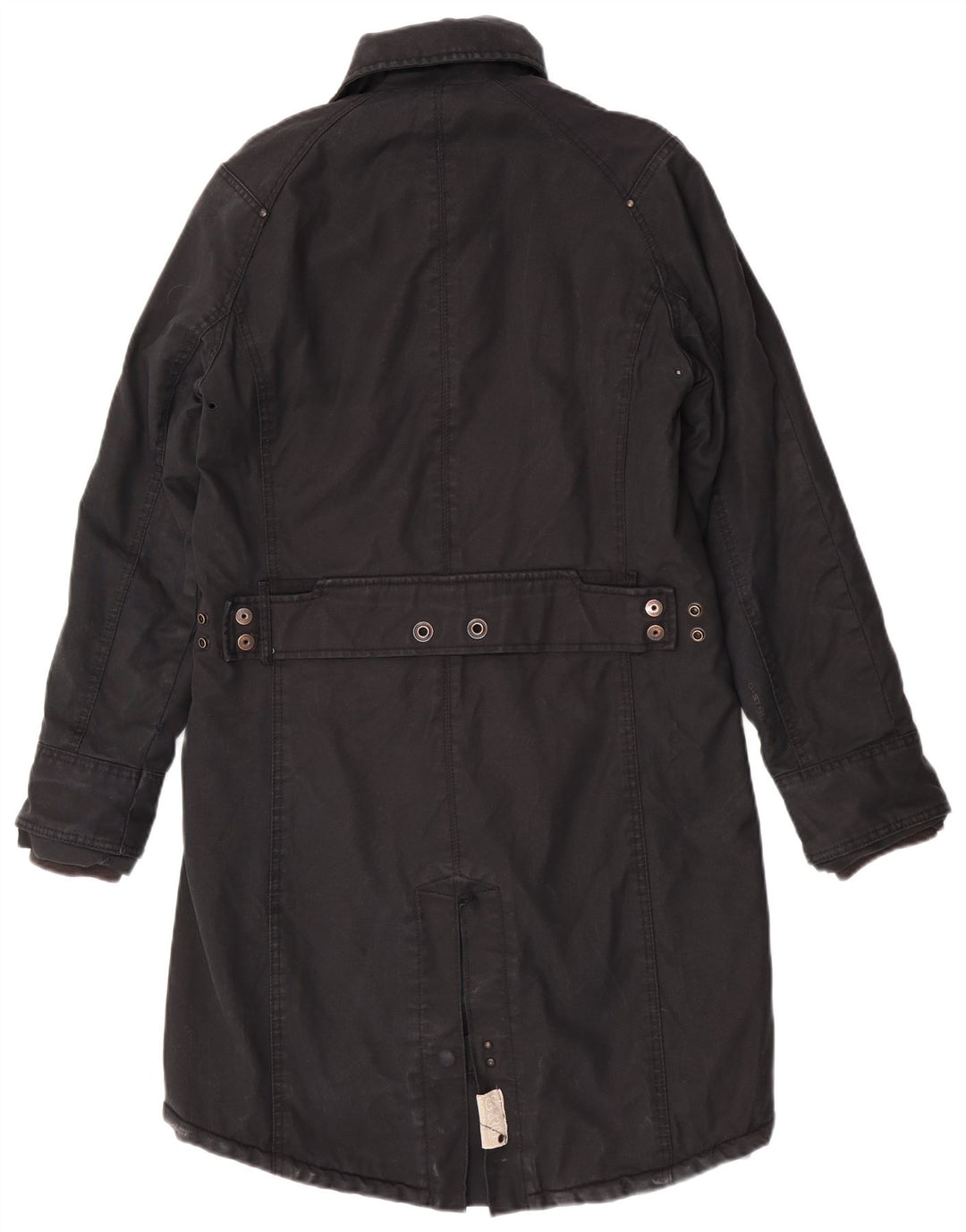 G-Star Womens Windbreaker Coat UK 40 Large Black Cotton