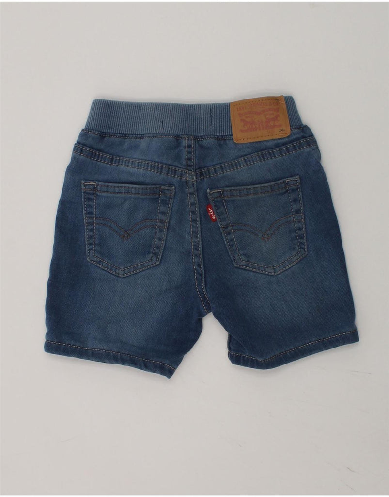 LEVI'S Baby Boys Knit Short Denim Shorts 18-24 Months W18  Navy Blue | Vintage Levi's | Thrift | Second-Hand Levi's | Used Clothing | Messina Hembry 