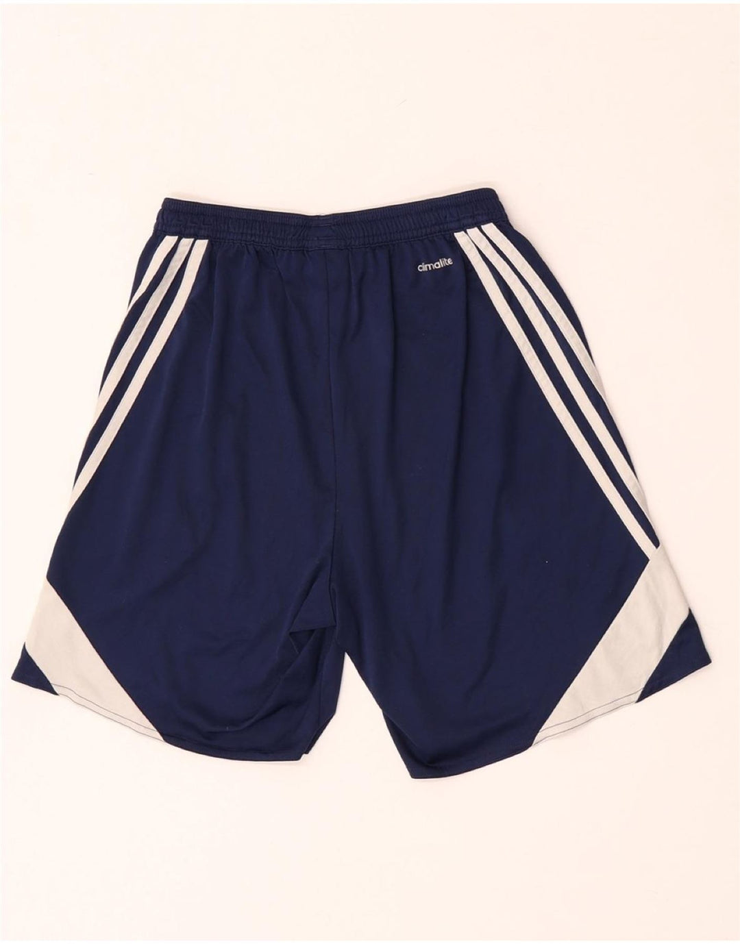 Adidas Mens Climalite Sport Shorts Small  Navy Blue Colourblock Polyester