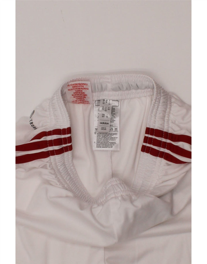 Adidas Boys Aeroready Sport Shorts 11-12 Years  White Polyester