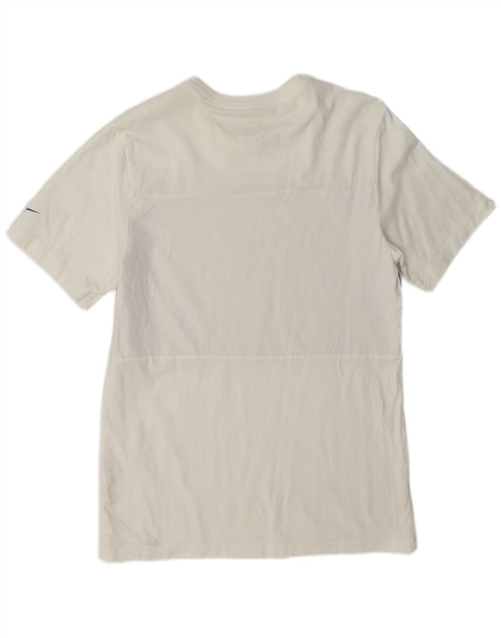 Nike Mens T-Shirt Top Small White Geometric Cotton