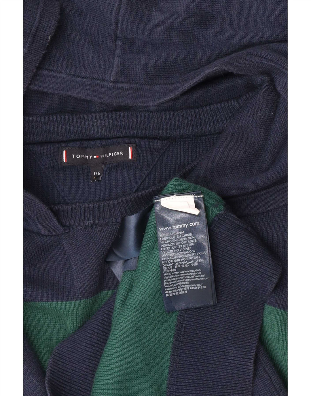 Tommy Hilfiger Boys Graphic Jumper 15-16 Years Multicoloured Colourblock