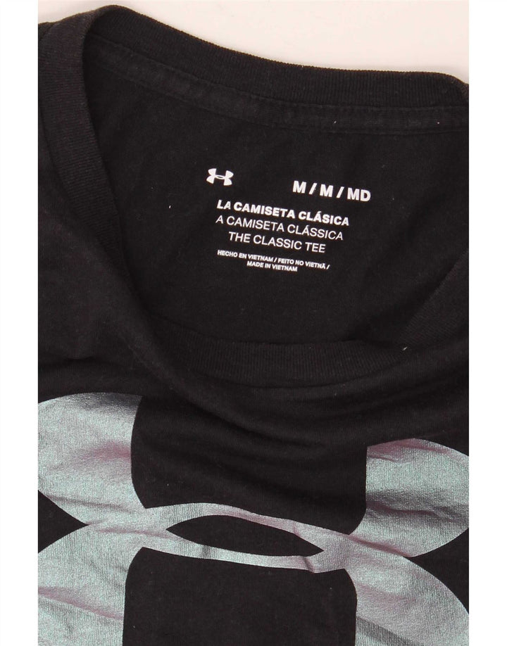 Under Armour Womens Graphic T-Shirt Top UK 12 Medium Black