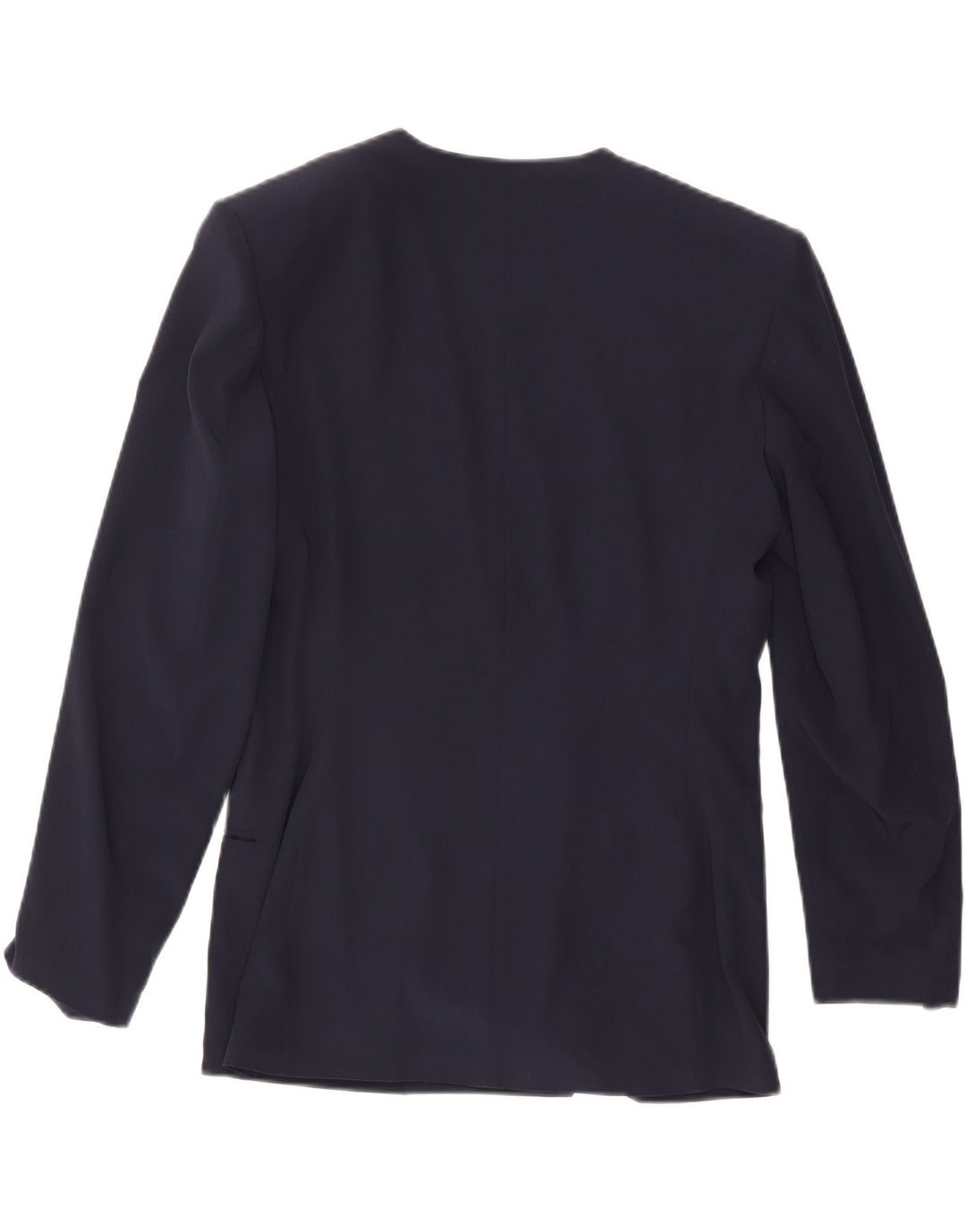 VINTAGE Womens Double Breasted Blazer Jacket IT 44 Medium Navy Blue