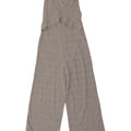 Zara Womens Sleeveless Knit Jumpsuit UK 8 Small  Grey Striped Polyester