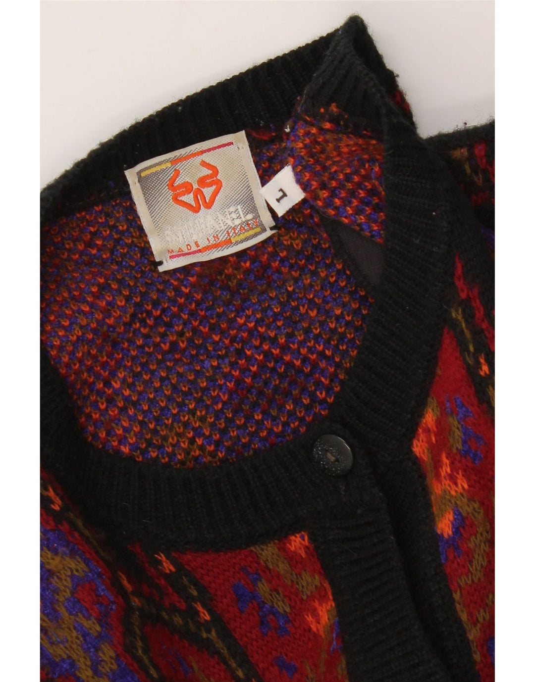 Stefanel Womens Cardigan Sweater UK 16 Large Multicoloured Floral