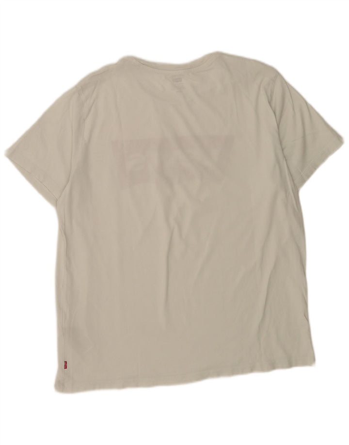 Levi's Mens Graphic T-Shirt Top Large White Cotton