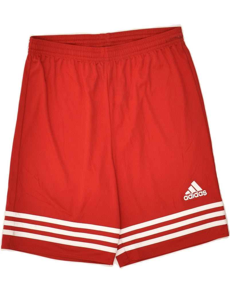 ADIDAS Girls Climalite Sport Shorts 13-14 Years XL Red Polyester | Vintage Adidas | Thrift | Second-Hand Adidas | Used Clothing | Messina Hembry 