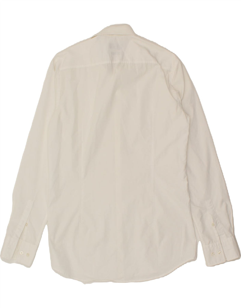 HUGO BOSS Mens Slim Fit Shirt Size 39 15 1/2 Medium White Vintage Hugo Boss and Second-Hand Hugo Boss from Messina Hembry 