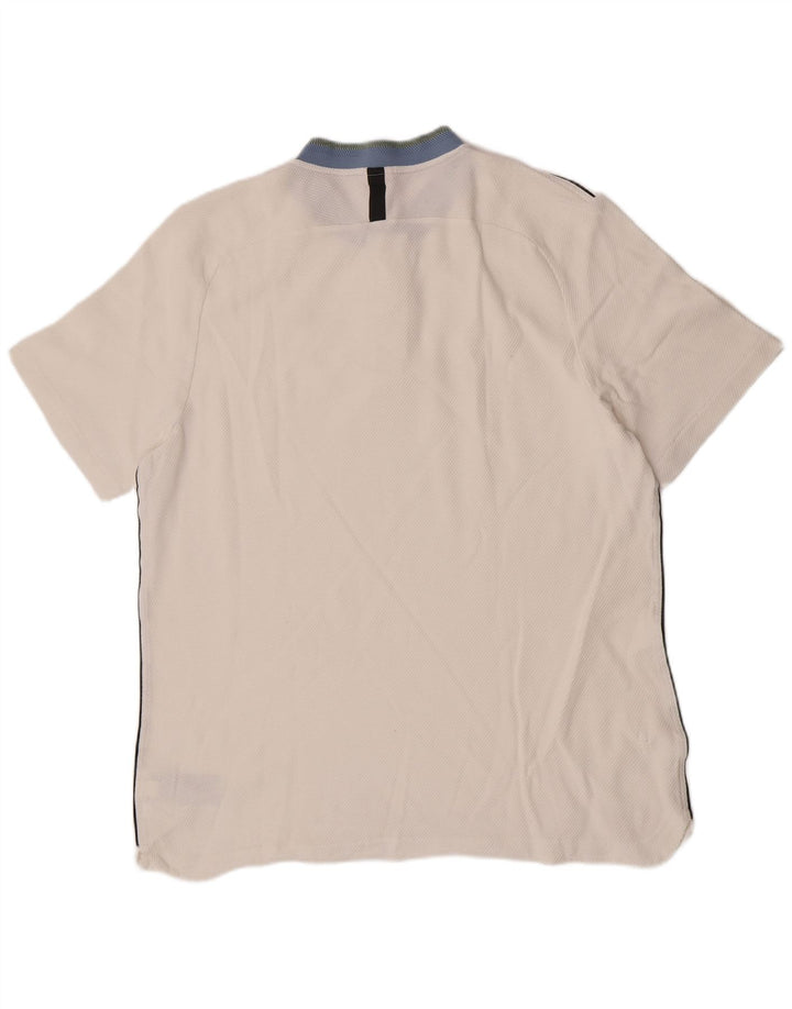 Nike Mens Polo Shirt XL White Cotton
