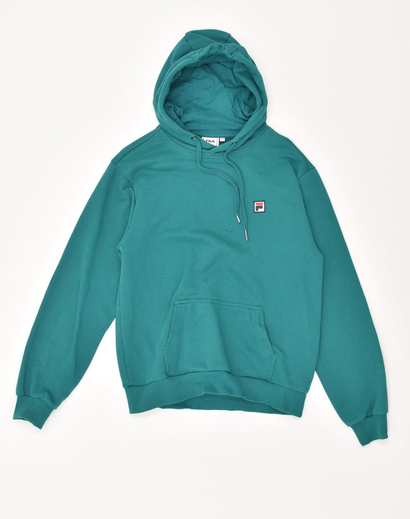 FILA Mens Hoodie Jumper XS Green Cotton | Vintage Fila | Thrift | Second-Hand Fila | Used Clothing | Messina Hembry 