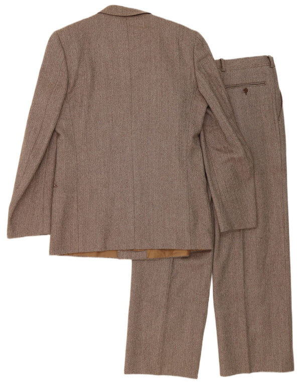 Cantarelli Mens 2 Piece Set IT 50 Large W31 L27 Brown Herringbone