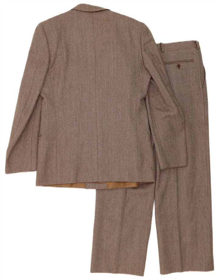 Cantarelli Mens 2 Piece Set IT 50 Large W31 L27 Brown Herringbone