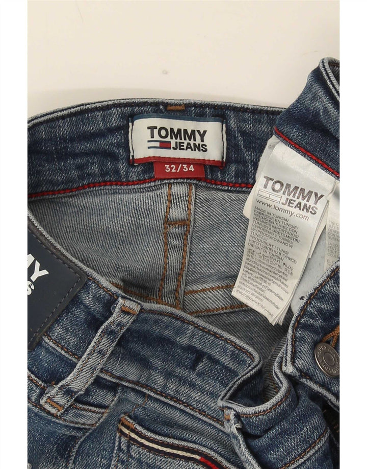 Tommy Hilfiger Mens Bootcut Jeans W32 L34 Blue Cotton