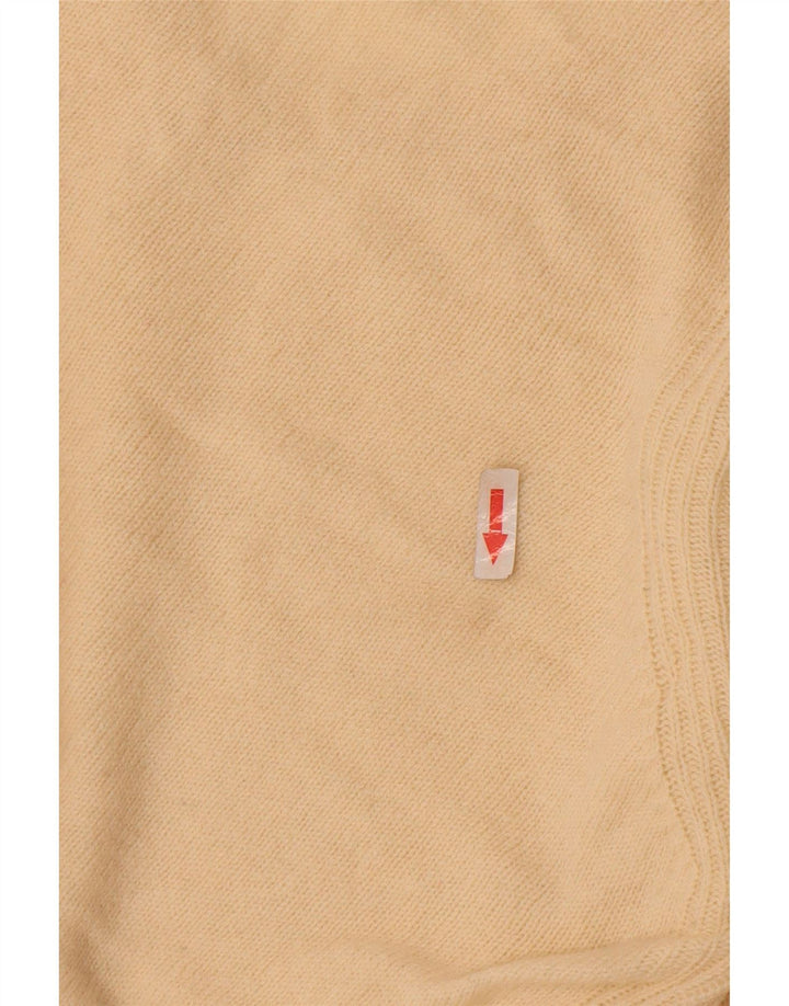 Marks & Spencer Womens V-Neck Jumper Sweater Medium Off White Wool