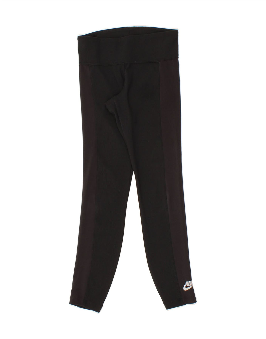 NIKE Womens Leggings UK 4 XS  Black Colourblock Vintage Nike and Second-Hand Nike from Messina Hembry 